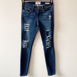 Frame Ripped Skinny Jeans